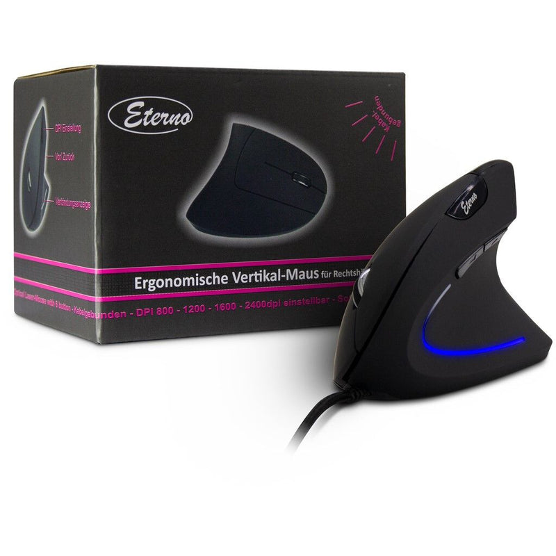 Inter-Tech KM-206WR mus Kontor Højre hånd USB Type-A Optisk 2400 dpi