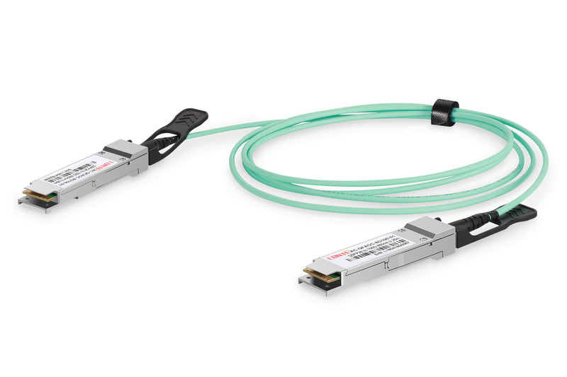 Digitus DN-81626 InfiniBand og fiberoptisk kabel 10 m QSFP28 AOC Turkisfarve
