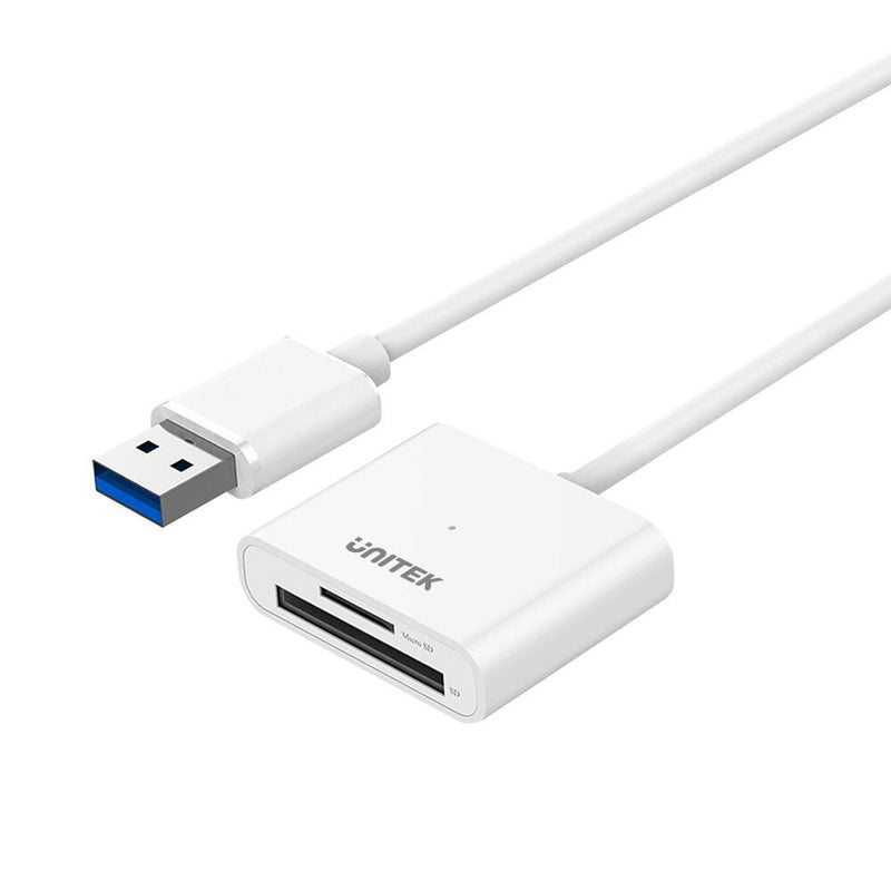 UNITEK Y-9321 kortlæser USB 3.2 Gen 1 (3.1 Gen 1) Type-A Hvid