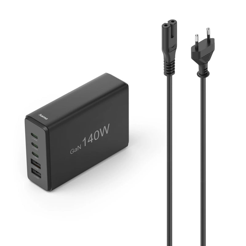 Hama 00201978 oplader til mobil enhed Laptop, Strømbank, Smartphone, Tablet Sort Vekselstrøm Hurtig opladning Indendørs