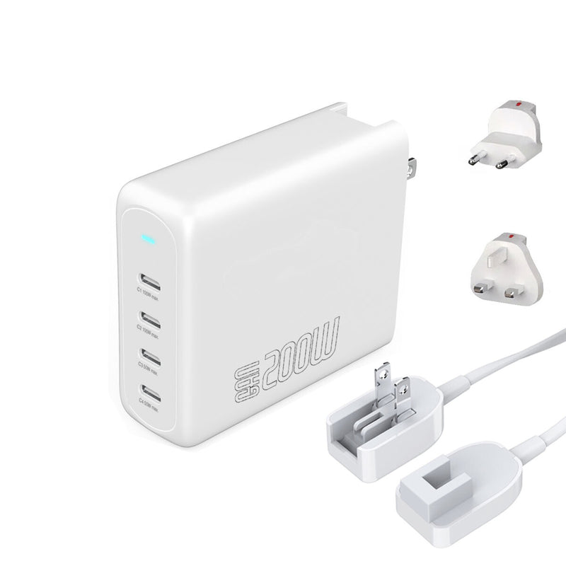 4smarts 545200 oplader til mobil enhed Laptop, Bærbar spillekonsol, Smartphone, SmartWatch, Tablet, Universel Hvid Vekselstrøm Hurtig opladning Indendørs