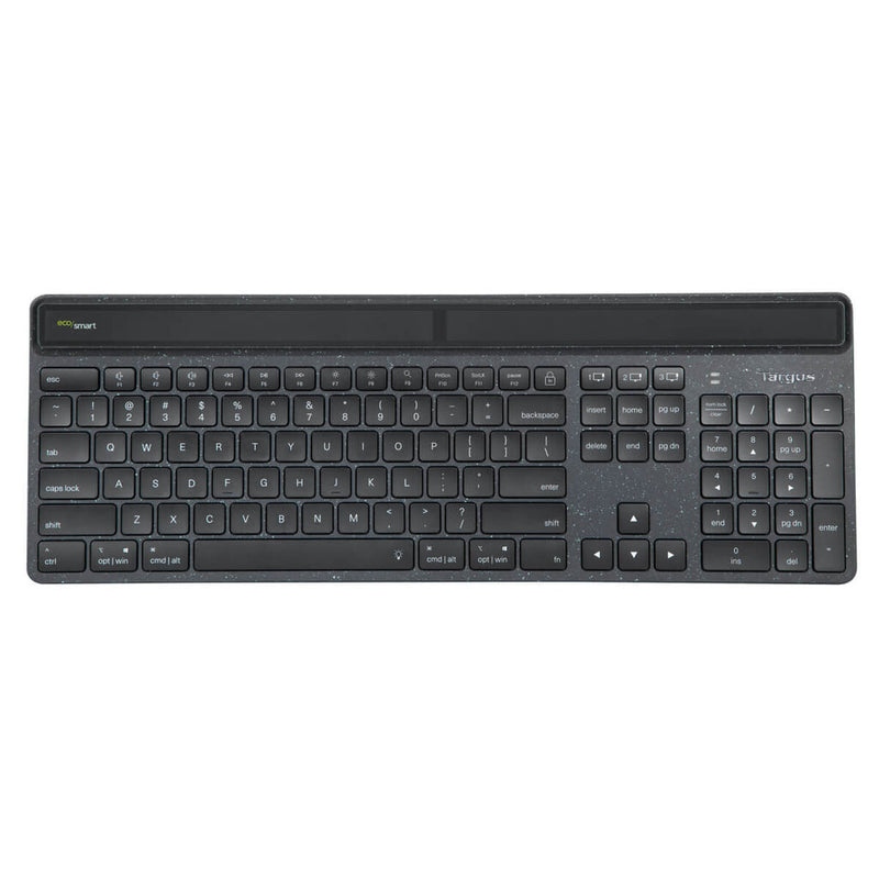 Targus Sustainable Energy Harvesting EcoSmart tastatur Universel Bluetooth QWERTY Nordisk Sort