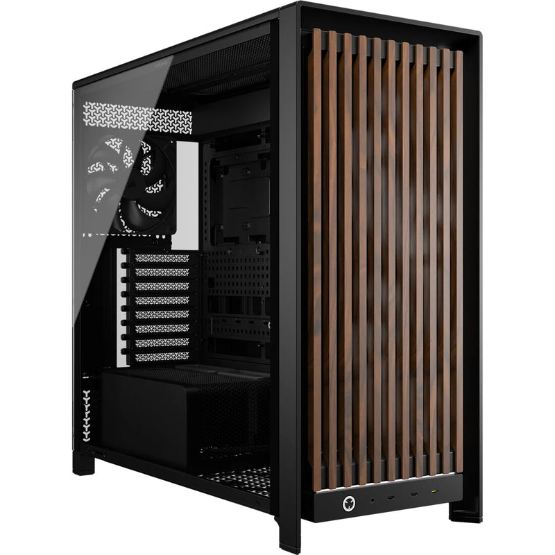 Corsair FRAME 5000D WOOD RS Midi Tower Sort, Valnød