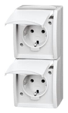 Busch-Jaeger 20-02 EW-54 stikkontakt CEE 7/3 Hvid