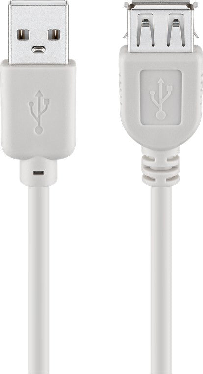 Goobay 50961 USB-kabel USB 2.0 3 m USB A 0,48 Gbit/sek. Grå