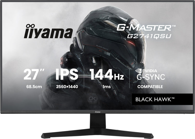 iiyama G-MASTER G2741QSU-B1 computerskærm 68,6 cm (27") 2560 x 1440 pixel 4K Ultra HD QLED Sort