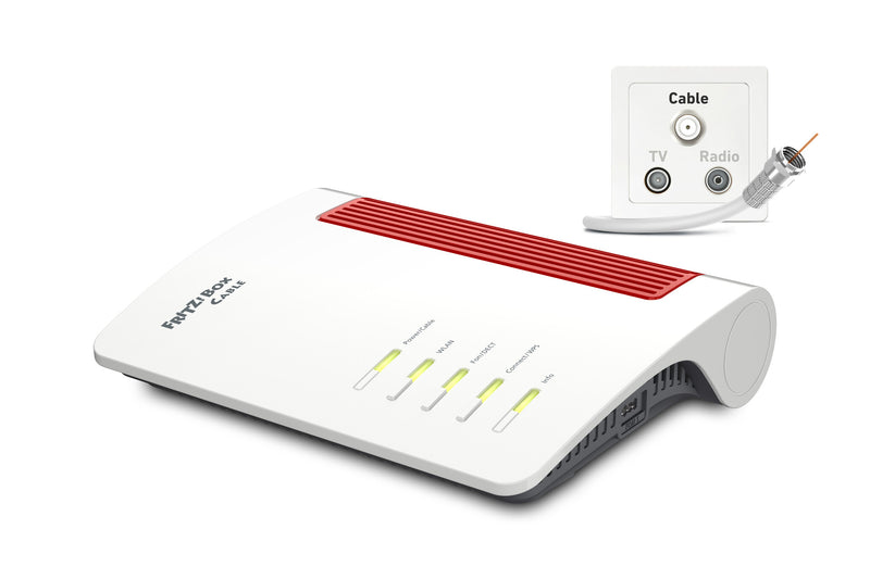 Box FRITZ! 6670 trådløs router Dual-band (2,4 GHz / 5 GHz) Hvid