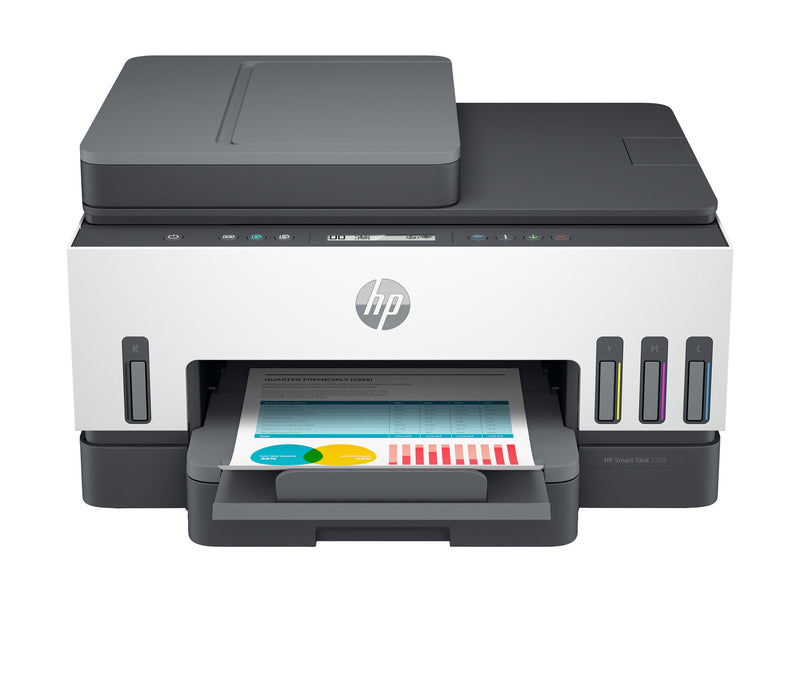 HP Smart Tank 7305 Trådløst All-in-One Farve Printer, Tosidet print; Kopimaskine, scanner