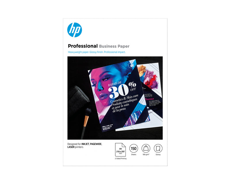HP Professional Business-papir, blankt , 180 g/m2, A4 (210 x 297 mm), 150 ark