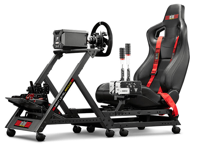 Next Level Racing GTtrack Gamer Stol Sort Rød