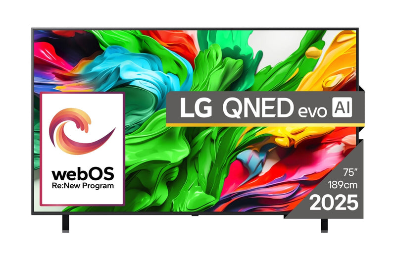 LG QNED AI 75QNED85A3C TV 190,5 cm (75") 4K Ultra HD Smart TV Wi-Fi Sort
