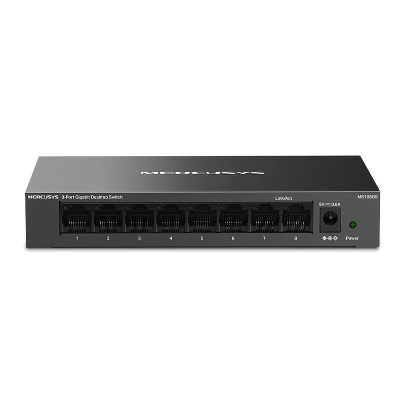 Mercusys MS108GS netværksswitch Ikke administreret Gigabit Ethernet (10/100/1000) Sort