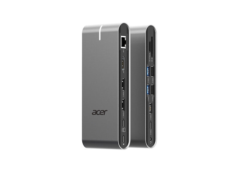 Acer HP.DSCAB.022 dockingstation Ledningsført USB 3.2 Gen 1 (3.1 Gen 1) Type-C Sølv