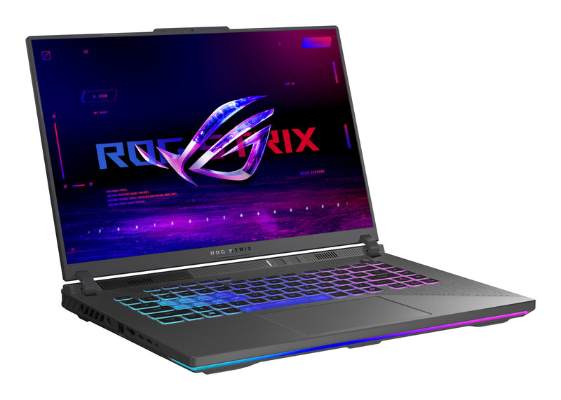 ASUS ROG Strix G16 G614PR-RV164W AMD Ryzen™ 9 8940HX Laptop 40,6 cm (16") WUXGA 16 GB DDR5-SDRAM 512 GB SSD NVIDIA GeForce RTX 5070 Ti Wi-Fi 6E (802.11ax) Windows 11 Home Grå QWERTZ Tysk
