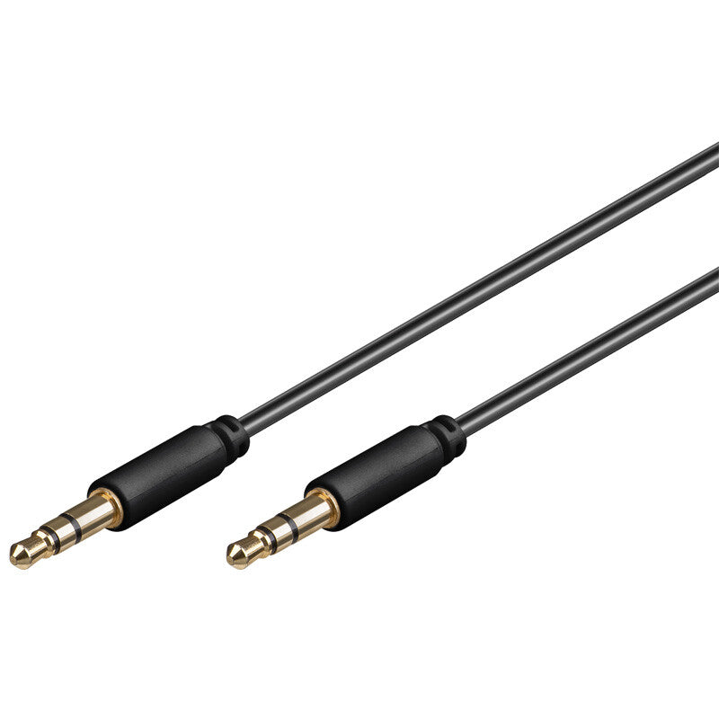 Goobay 69117 lydkabel 1 m 3.5mm Sort