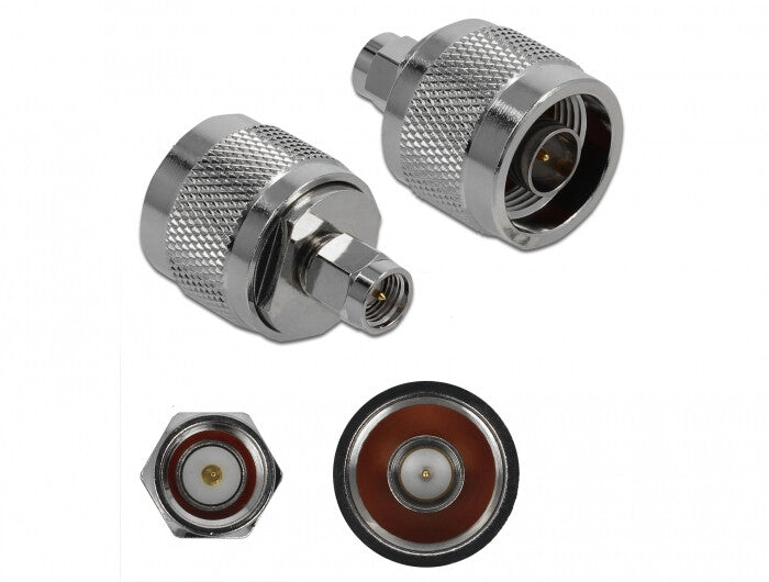 DeLOCK 89981 kabel kønsskifter SMA Nikkel