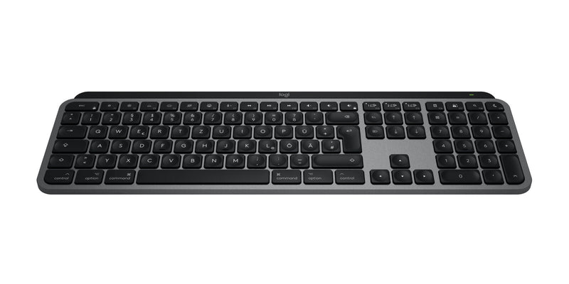 Logitech MX Keys S for Mac tastatur Kontor Bluetooth QWERTZ Tysk Grå