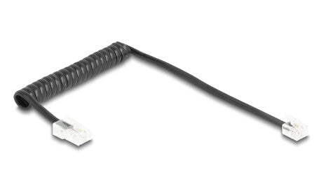 DeLOCK 88442 telefonkabel 1 m Sort