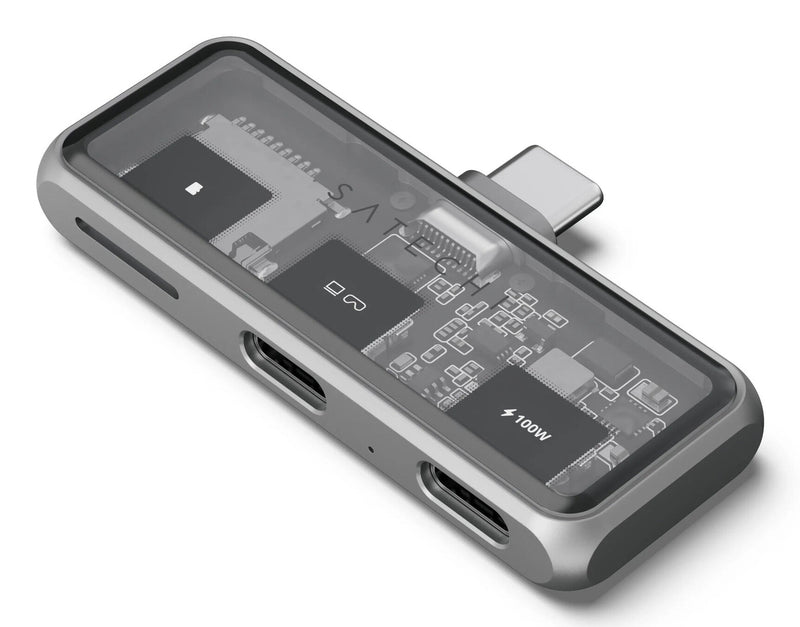 Satechi ST-HXRSDM dockingstation Docking USB 3.2 Gen 2 (3.1 Gen 2) Type-C Grå