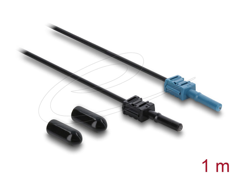 DeLOCK 91023 fiber adapter 1 stk Sort, Blå