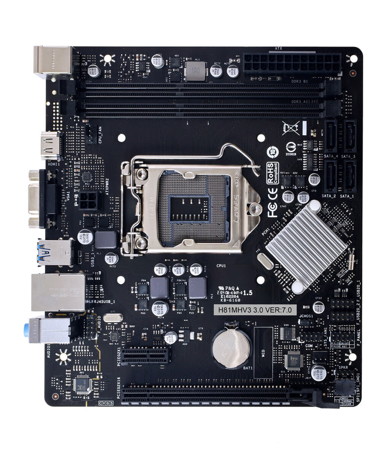 Biostar H81MHV3 3.0 H81 Intel® H81 LGA 1150 (stik H3) micro ATX
