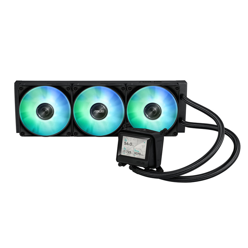 ASUS MAX GAMING LC 360 ARGB LCD Processor Alt-i-en væskekøler 12 cm Sort
