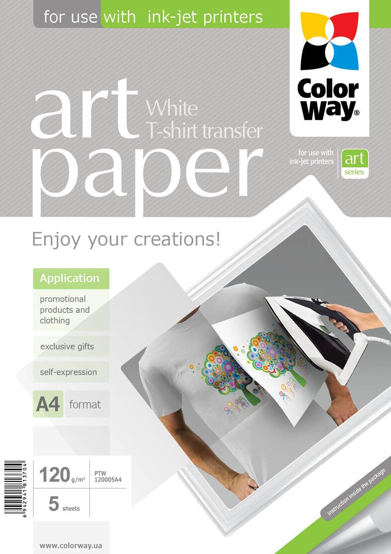 Colorway PTW120005A4 fotopapir Hvid
