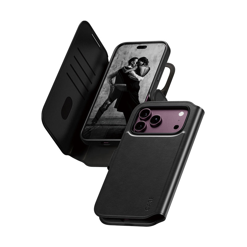 PanzerGlass CARE™ by ® Tango 2-i-1 Wallet Case Sort m. MagSafe iPhone 18 Pro Max | 17 Pro Max