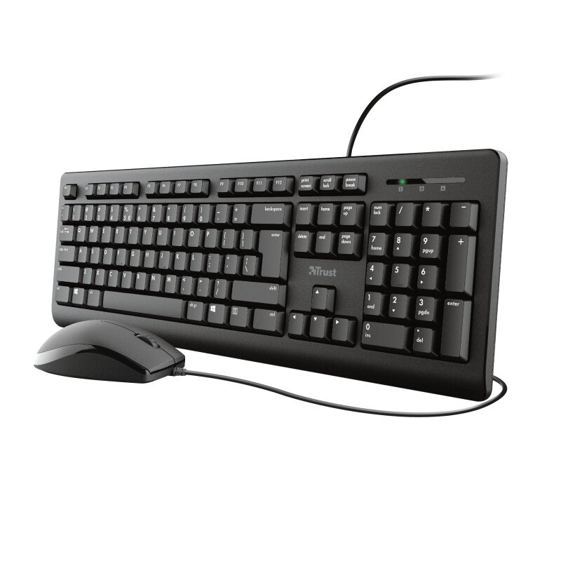 Trust Primo tastatur Mus inkluderet Kontor USB Tysk Sort