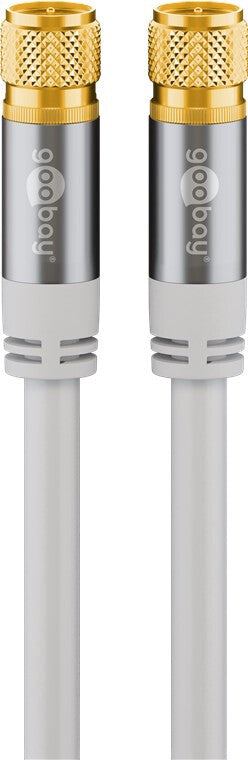 Goobay 70606 koaxial kabel 3 m F Hvid