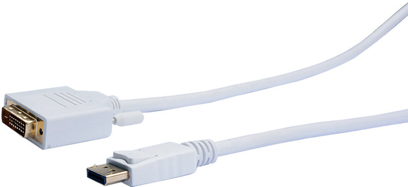 Prokord DP12D-1M-W videokabel adapter DisplayPort DVI-D Hvid