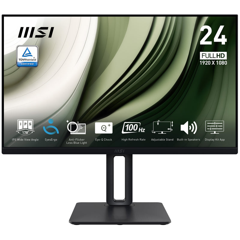 MSI Pro MP245PG computerskærm 60,5 cm (23.8") 1920 x 1080 pixel Fuld HD LCD Sort