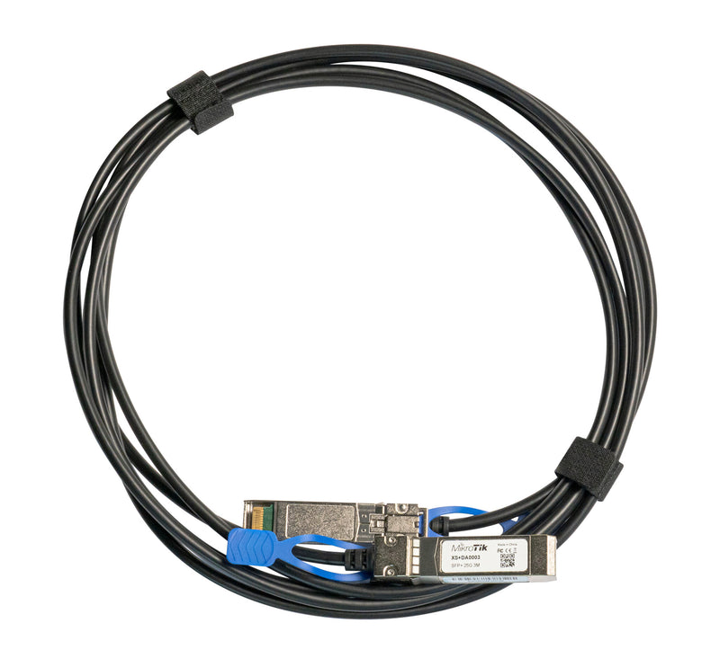 Mikrotik XS+DA0003 InfiniBand og fiberoptisk kabel 3 m SFP/SFP+/SFP28 Sort