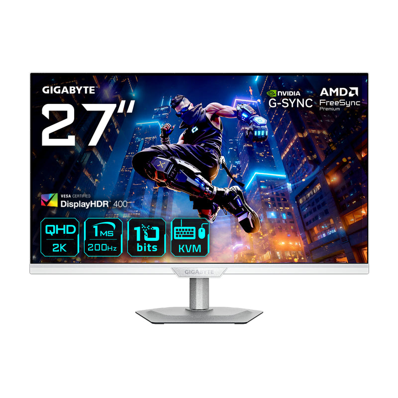 GIGABYTE M27Q2 QD ICE computerskærm 68,6 cm (27") 2560 x 1440 pixel Quad HD LED Hvid