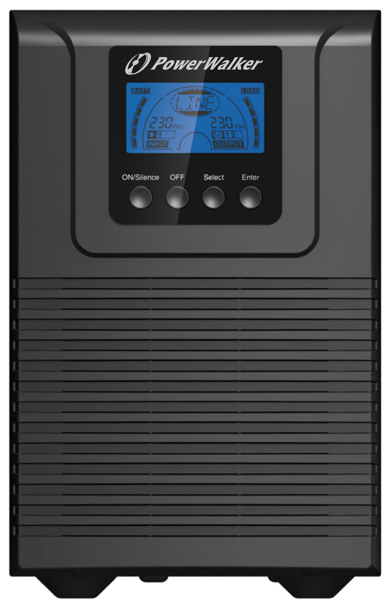 PowerWalker VFI 1000 TGB UPS-enhed Dobbeltkonvertering (online) 1 kVA 900 W 4 AC stikkontakt(er)