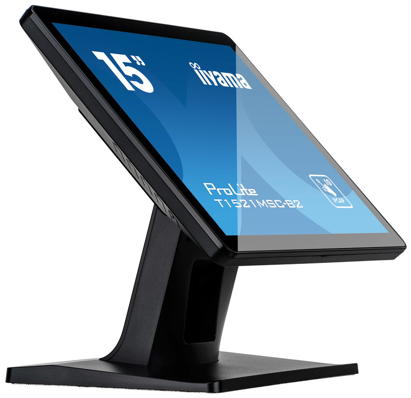 iiyama ProLite T1521MSC-B2 computerskærm 38,1 cm (15") 1024 x 768 pixel XGA LED Berøringsskærm Bordplade Sort