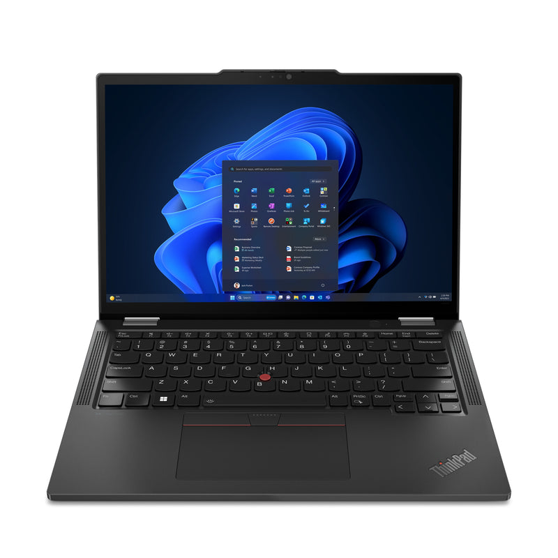 Lenovo ThinkPad X13 2-in-1 Gen 5 Intel Core Ultra 5 125U Hybrid (2-i-1) 33,8 cm (13.3") Berøringsskærm WUXGA 16 GB LPDDR5x-SDRAM 512 GB SSD Wi-Fi 6E (802.11ax) Windows 11 Pro Sort Tysk