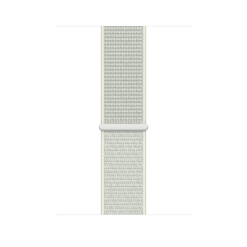 Apple MGQJ3FE/A Smart bærbart (wearable) tilbehør Band Grå, Hvid Nylon