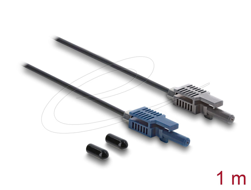 DeLOCK 90998 fiber adapter 1 stk Sort, Grå