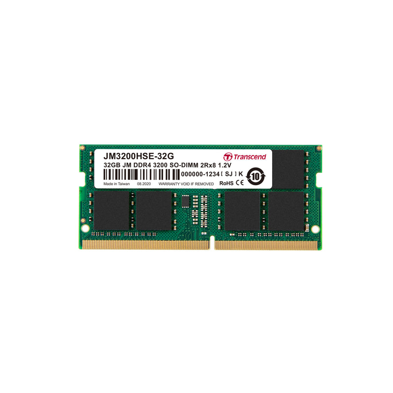 Transcend JetRam JM3200HSE-32G hukommelsesmodul 32 GB 2 x 8 GB DDR4 260-pin SO-DIMM