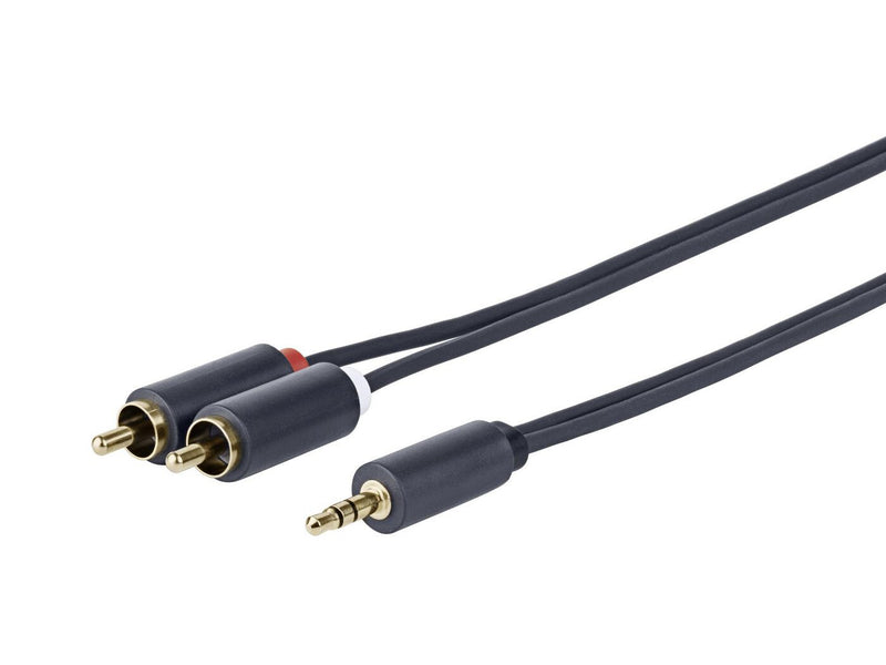 Vivolink PROMJRCA2.5 lydkabel 2,5 m 3.5mm 2 x RCA Sort