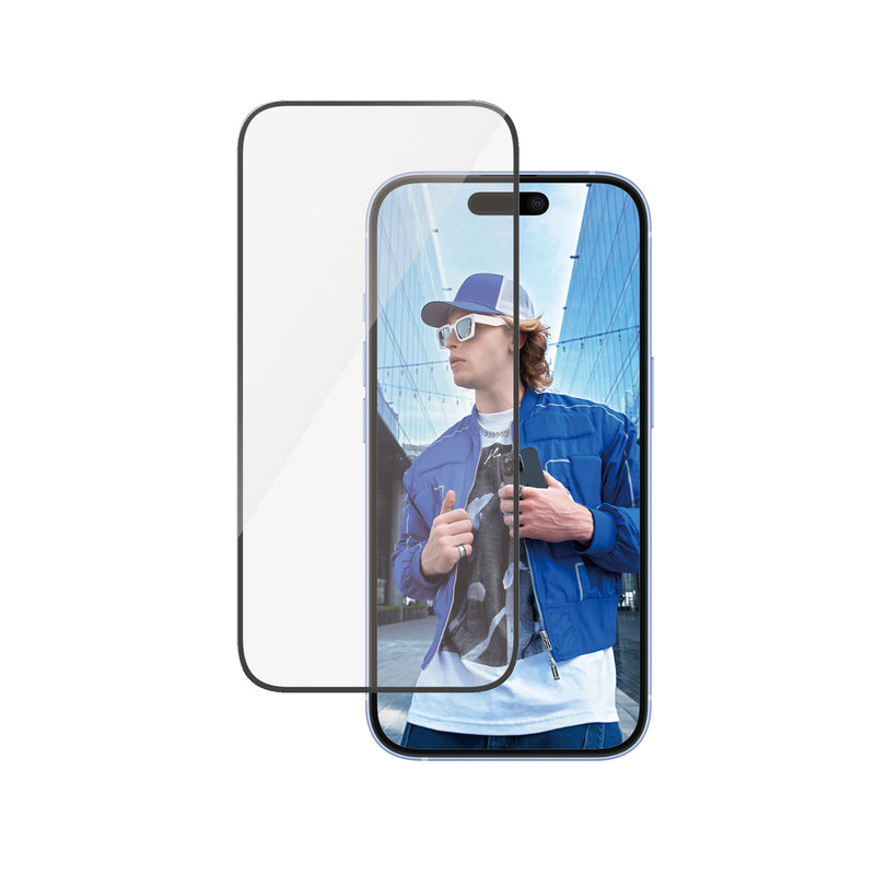 PanzerGlass ® Skærmbeskyttelse iPhone 16 | 15 | Ultra-Wide Fit | Bulk