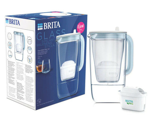 Brita 1050452 vandfilter Bordplade vandfilter 2,5 L Blå, Hvid