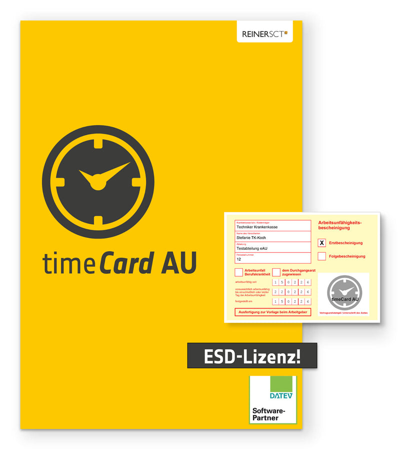 Reiner SCT timeCard AU, 500 employees, ESD, 1 year Kommerciel 1 licens(er) Elektronisk software download (ESD) 1 År 12 måned(er)