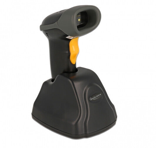 DeLOCK 90550 stregkodelæser Håndholdt stregkodelæser 1D/2D CMOS Sort, Orange