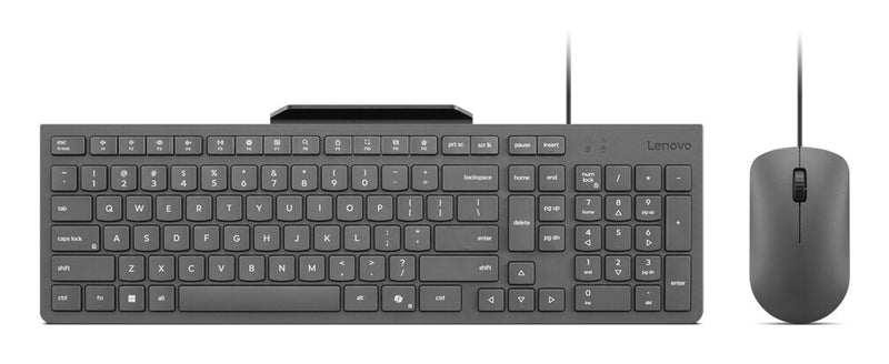 Lenovo GX31R09775 tastatur Mus inkluderet Hjemme/kontor USB US engelsk Grå
