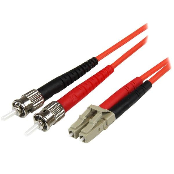 StarTech.com 50FIBLCST5 InfiniBand og fiberoptisk kabel 5 m LC ST Rød