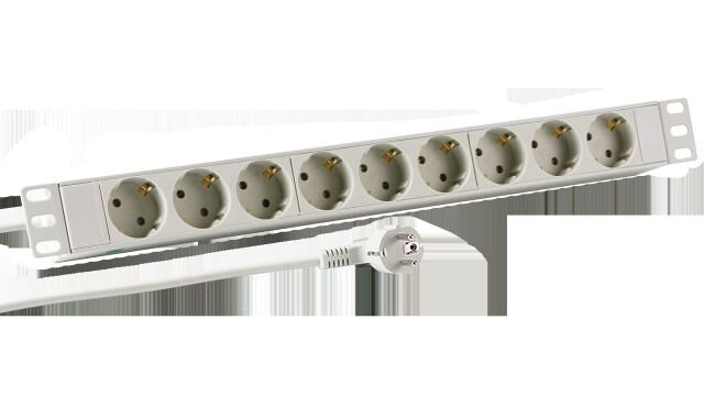 EFB Elektronik EK631DE.1GR stikdåse 2 m 9 AC stikkontakt(er) Indendørs Sort
