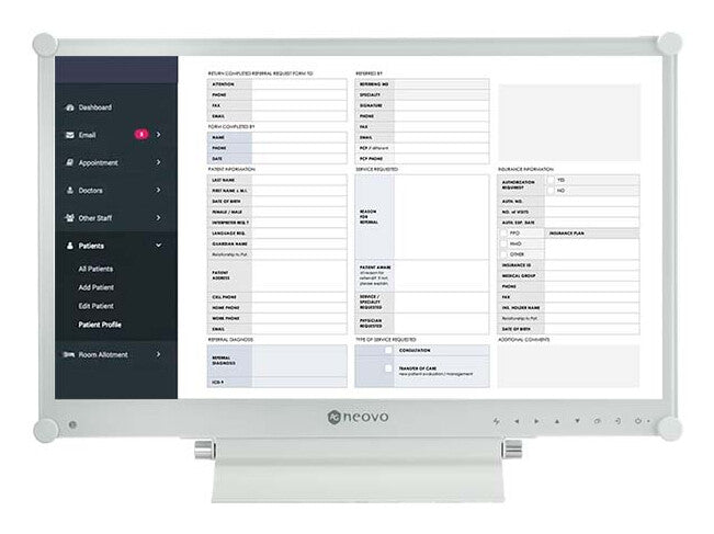 AG Neovo MX-2402 computerskærm 60,5 cm (23.8") 1920 x 1080 pixel Fuld HD LCD Hvid