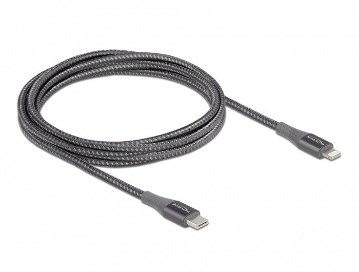 DeLOCK 86632 Lightning kabel 2 m Grå
